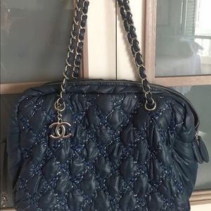 Blue Nylon CHANEL bag